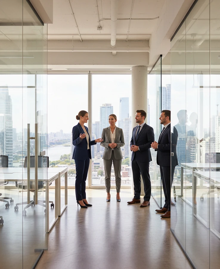 Agent leasing a commercial property