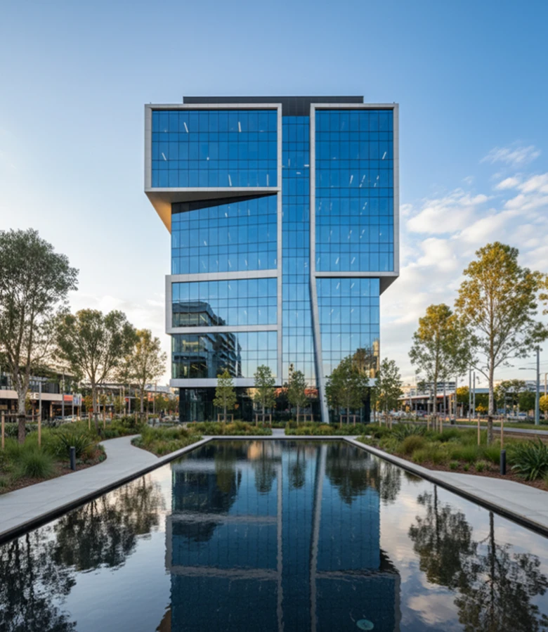 Modern commercial building