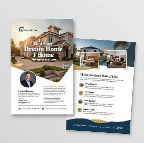 Property brochures and marketing flyers