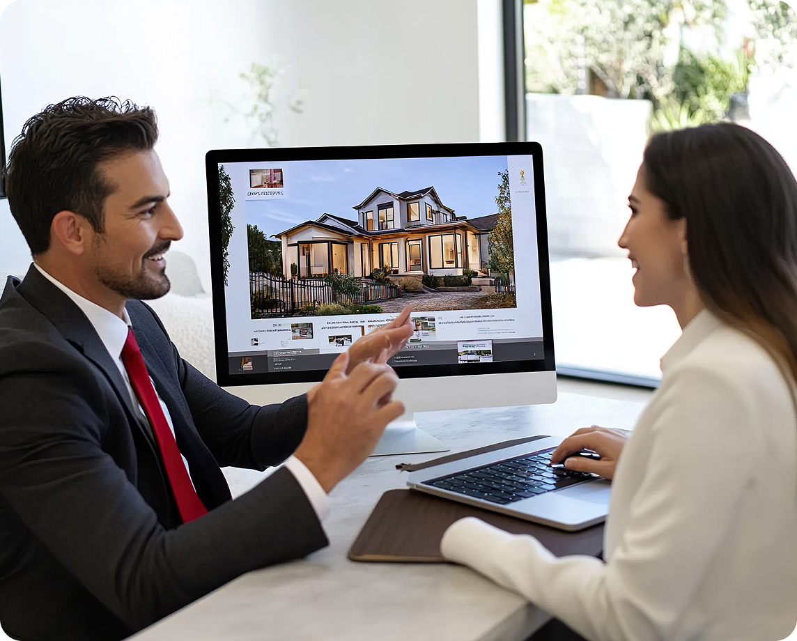 Rental property advertised online to prospective tenants